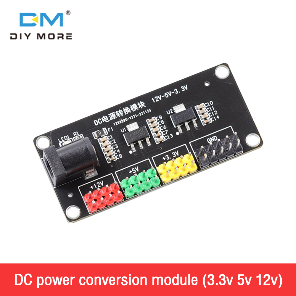 diymore DC-DC 12 V Đến 3.3 V / 5 V / 12 V Máy Chuyển Đổi Điện Áp Đa Đầu Ra Bước Xuống Mô-đun Nguồn Với Bộ Chuyển Đổi Điện