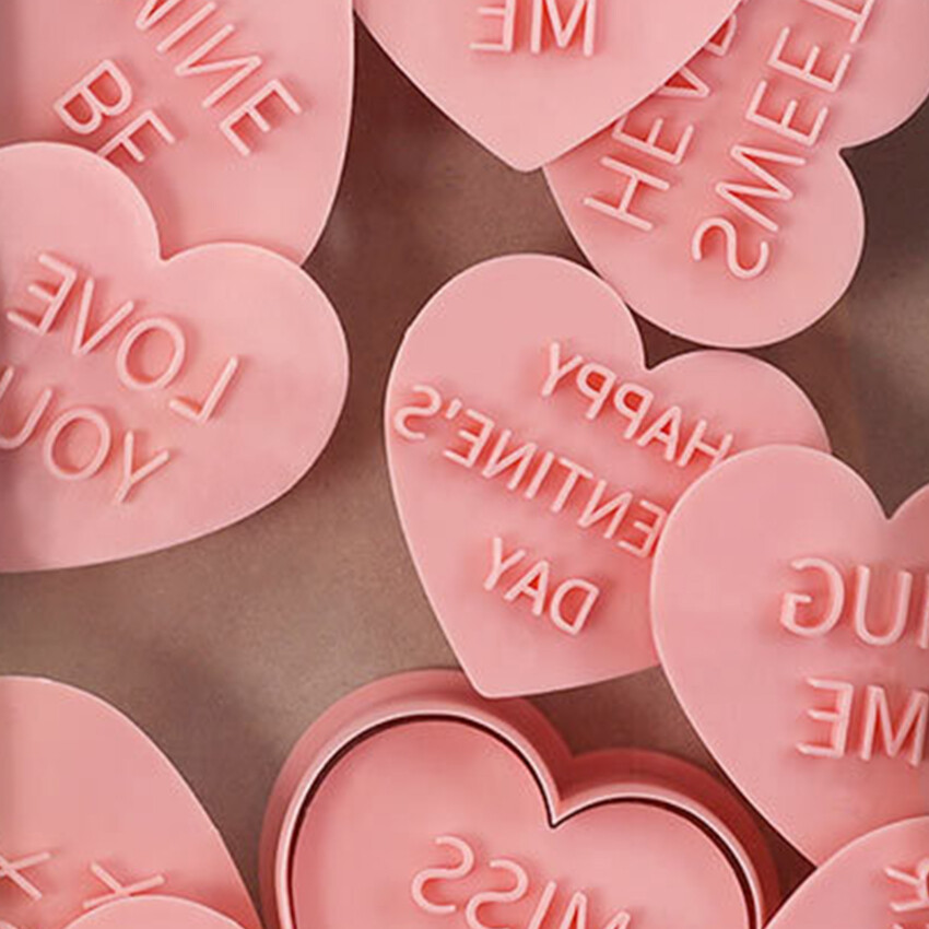LoveCookie Mold，Cookie Cutters Heart Shapes For Baking, Personalized Cookie Cutters