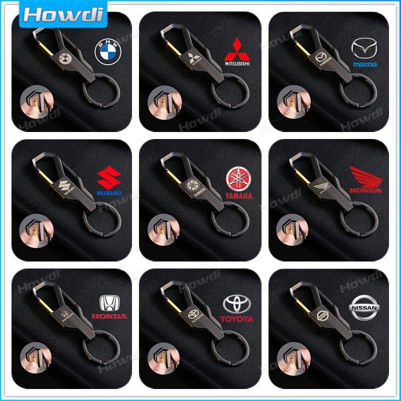 【Customized】Creative Móc Khóa Logo Xe Hơi Hợp Kim Kim Loại Keyring, Đối Với Xe