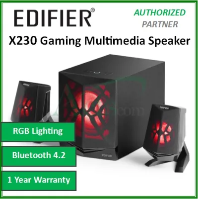 Edifier X230 4.2 Bluetooth Wireless 2.1 Gaming Multimedia Speaker System AUX RGB DSP