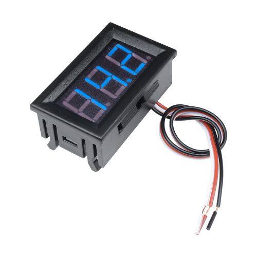 FocusAi Mini Led Voltage Meter Voltmeter Control Panel 0.56 Inch Voltmeter Led Tube Digital 3 Bit Red/Blue/Green Voltage Test Device Dc 0 -30V