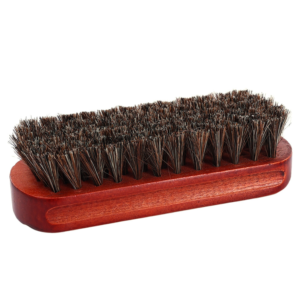 Genuine Horsehair Wooden Brush Car Detailing Polishing Buffing Brush