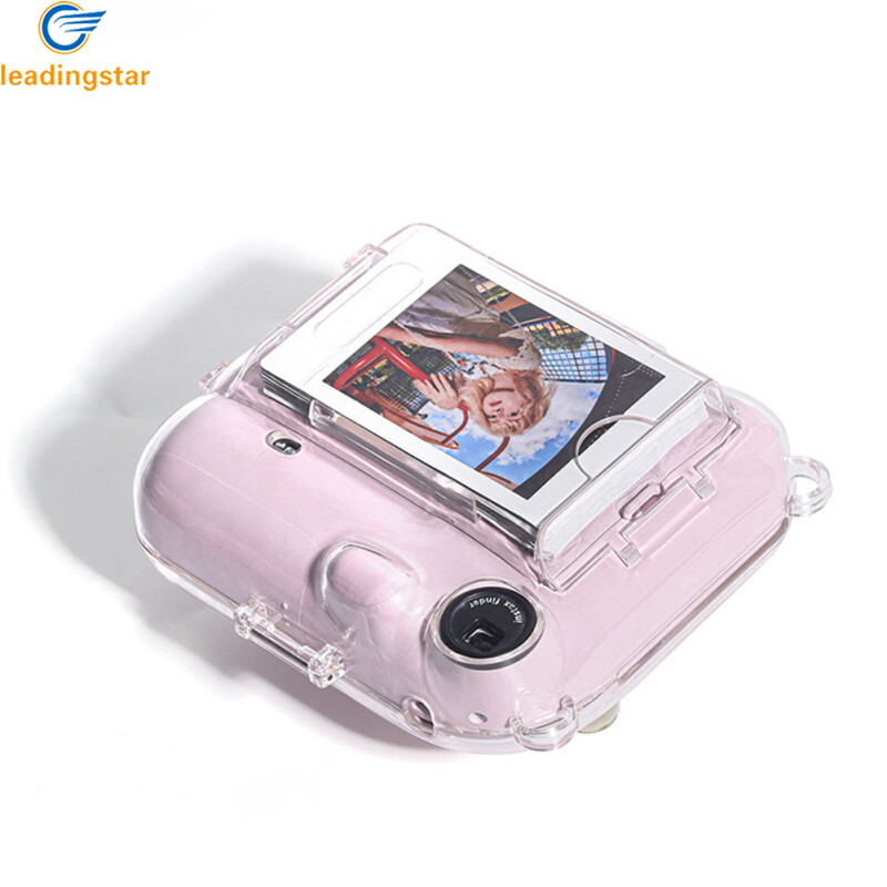 LeadingStar Fast Delivery Camera Case Scratch-Resistant Crystal Storage Protective Cover With Straps Sticker Compatible For Instax Mini 12