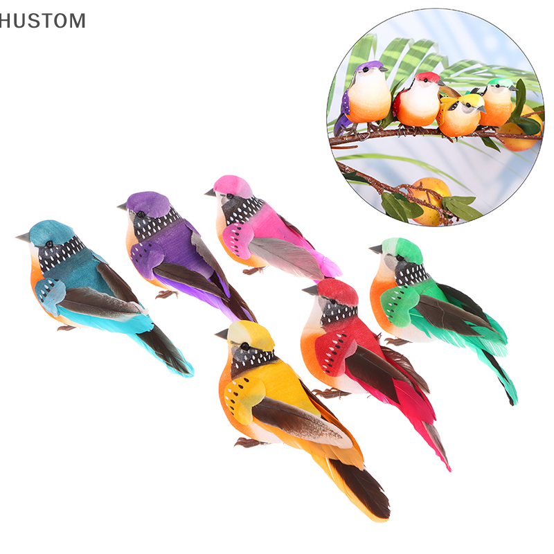 1Pc Artificial Birds Simulation Feather Birds Model Garden Decor Emulation Birds