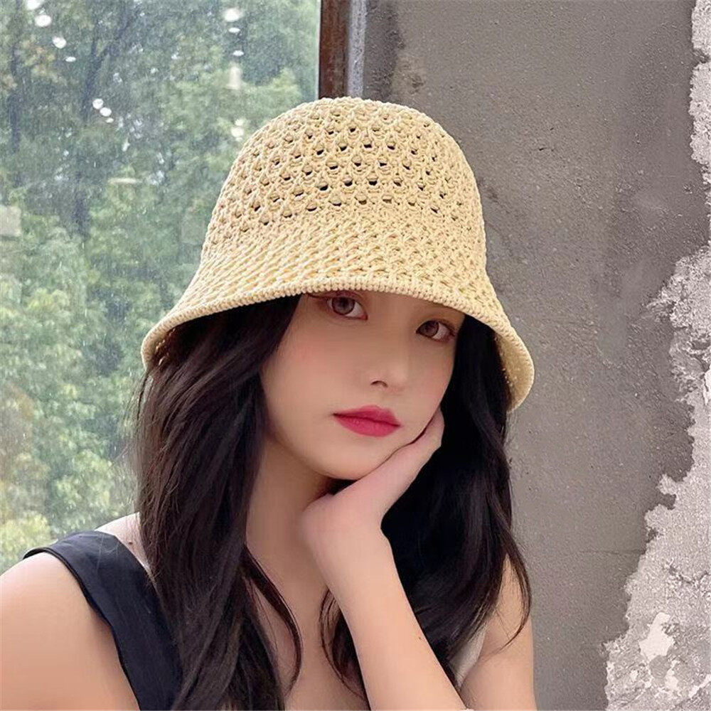 Femme Shade Women Hats Bucket Hat Summer Hats For Women Summer Hat Girl Sun Hat Weave Bucket