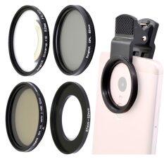 Knightx Kính Lọc Điện Thoại Cpl Mật Độ Trung Tính ND Phân Cực 52MM Bộ Ống Kính Macro Ống Kính Di Động Cho Redmi 7