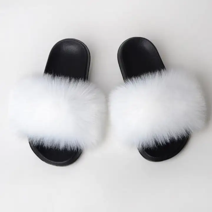 fake fur slides