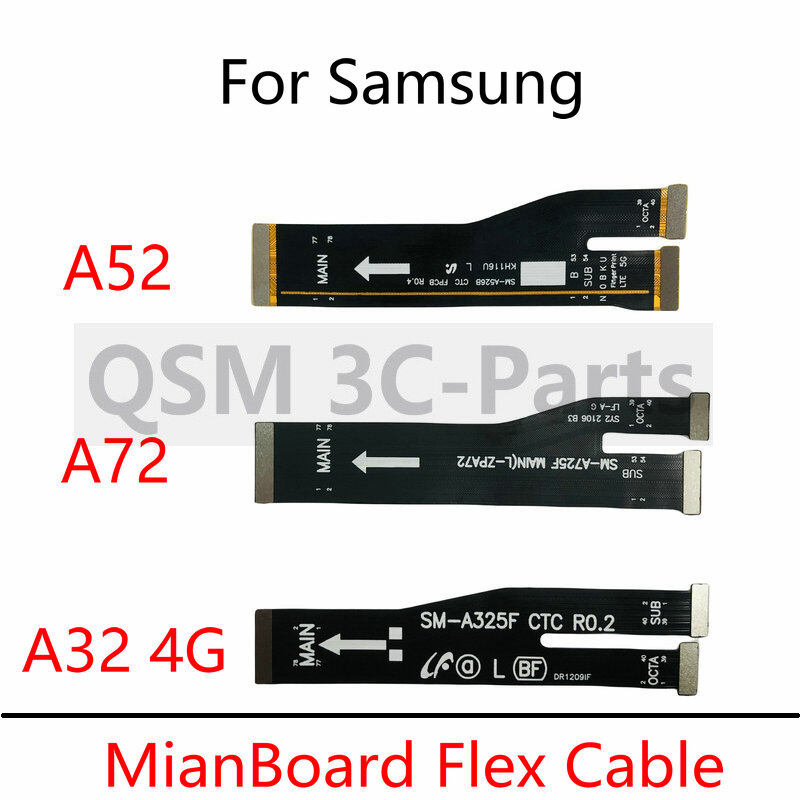 For Samsung A21 A32 4G A33 A52 A53 A72 Main Motherboard Flex Cable Mainboard Flex