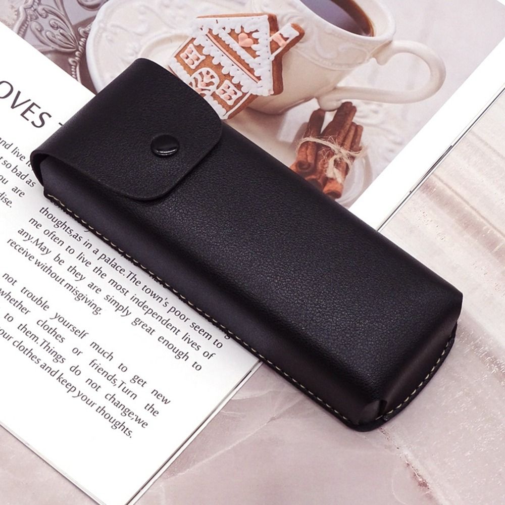 KORNASUE Di động Sinh viên Hộp đựng bảo vệ kính mắt Túi đựng kính mắt Hộp đựng kính Da PU Phụ nữ Hộp kính đeo thắt lưng Hộp kính râm Hộp đựng kính Hộp đựng kính mắt