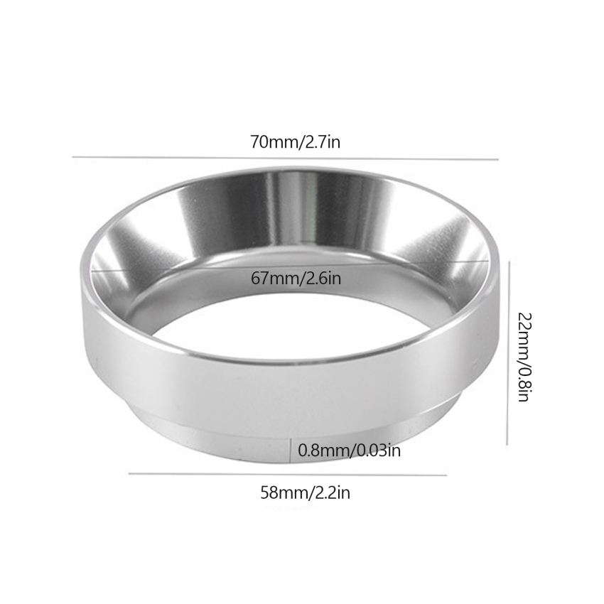Espresso Dosing Funnel with Mag-netic, Coffee Dosing Ring 51mm, 53mm.58mmPowder Ring, Powder Dispenser Doser 51mm Compatible with Portafilter