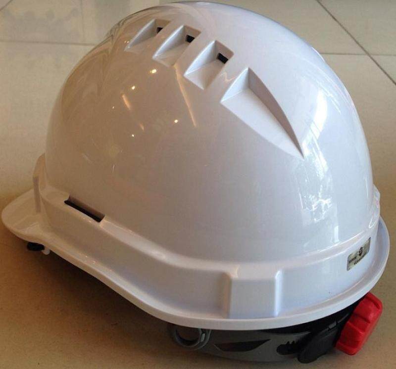 PROGUARD Advantage 2 Safety Helmet (White) - Stealth Lock c/w Sweatband & Chinstrap (Sirim Certified)