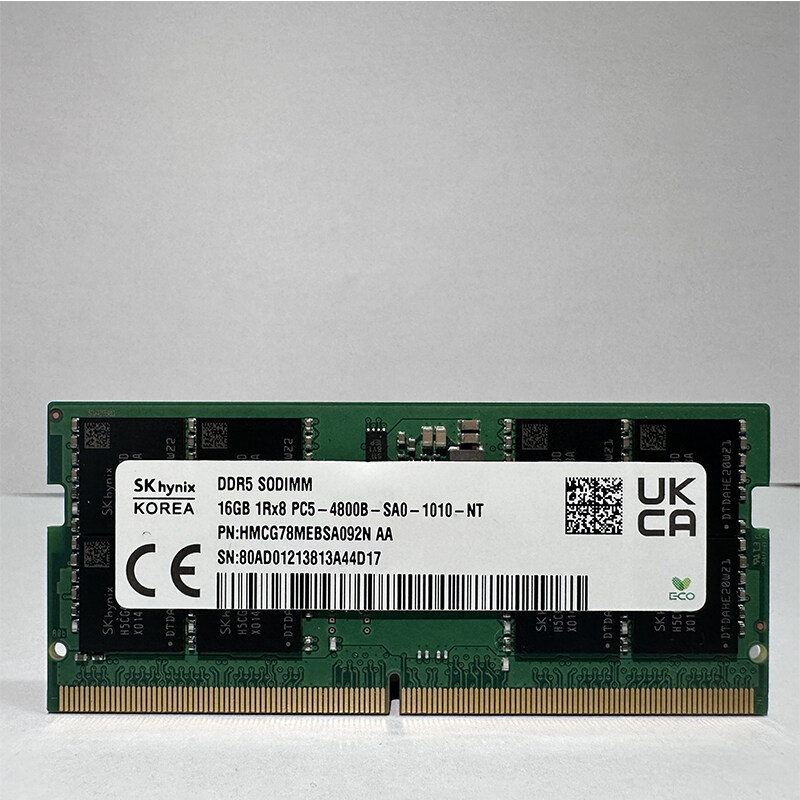 Barrette Mémoire DDR5 SODIMM 8GB/16GB/32GB 4800MHz Pour PC Portable - Marque SK Hynix (ou Générique)