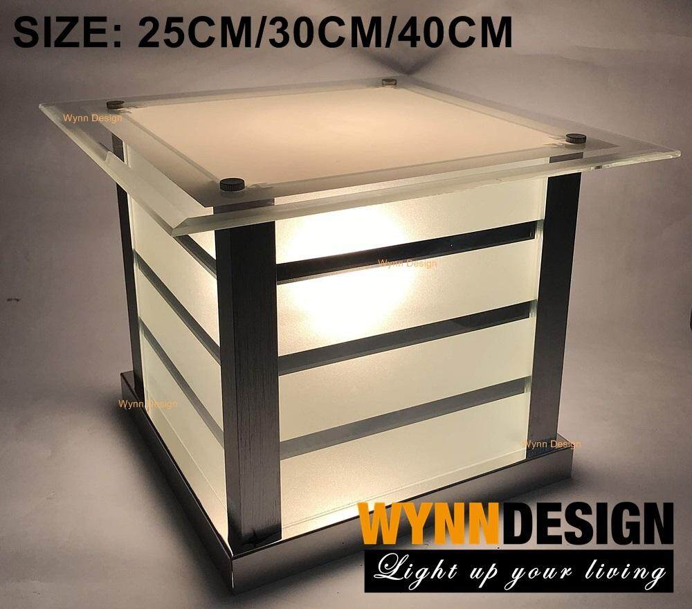 30cm Modern Designer Decorative Non Rusting Glass Pillar Light Wynn Design New Arrival Gate 6726 300