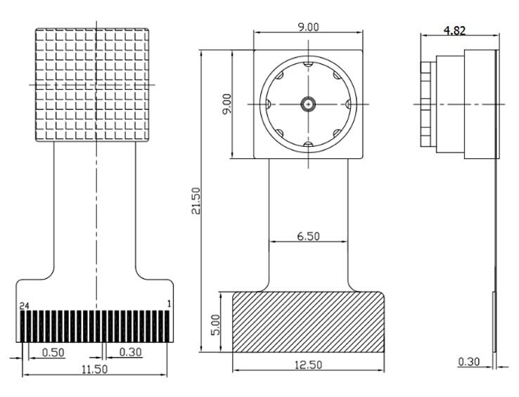 Mô-đun Máy Ảnh ESP32 OV2640 Mô-đun Cảm Biến Hình Ảnh CMOS Ống Kính Nhận Dạng Màn Hình Camera Góc Rộng 2 Triệu Pixel Cho Arduino
