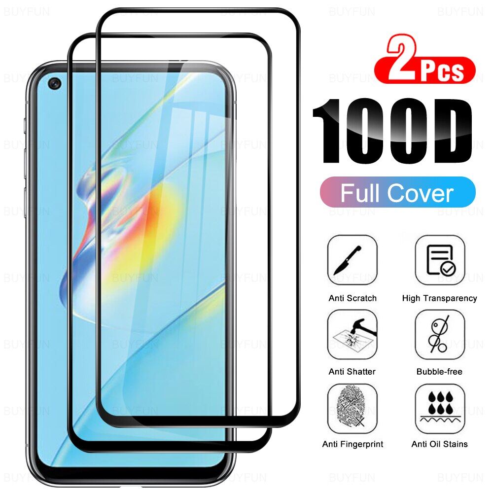 Kính Cường Lực Sản Phẩm Mới Thinmon, Dành Cho OPPO A54 4G A74 F19 A94 4G F19 Pro Realme 8 8 Pro 4G A15 C20 Miếng Dán Bảo Vệ Toàn Màn Hình C21 Miếng Dán Bảo Vệ Toàn Bộ Kính Chống Nổ 9H