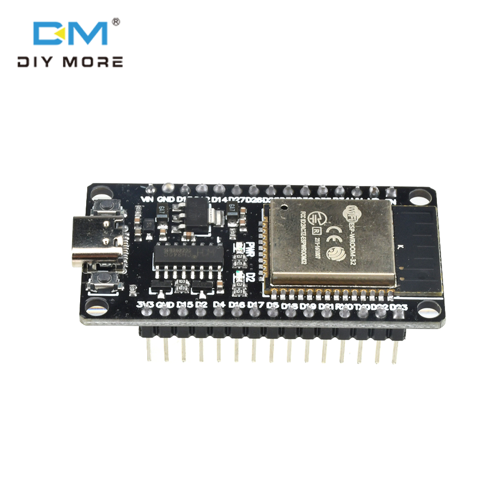 diymore ESP32 Development Board 2.4 GHz Dual Core WLAN WiFi + BT 2-in-1 Microcontroller ESP-WROOM-32 Chip Support LWIP Protocol/ Freertos