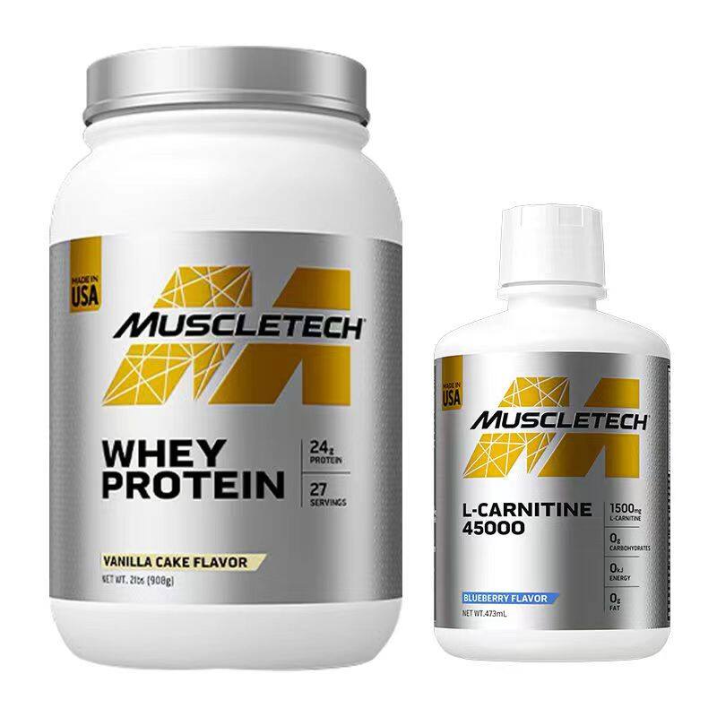 Muscle Tech Platinum whey Protein 2 LBS + L-45000 combination high protein  whey L-carnitine import 肌肉科技白金乳清蛋白2磅+左旋45000组合高蛋白乳清左旋肉碱进口| Lazada