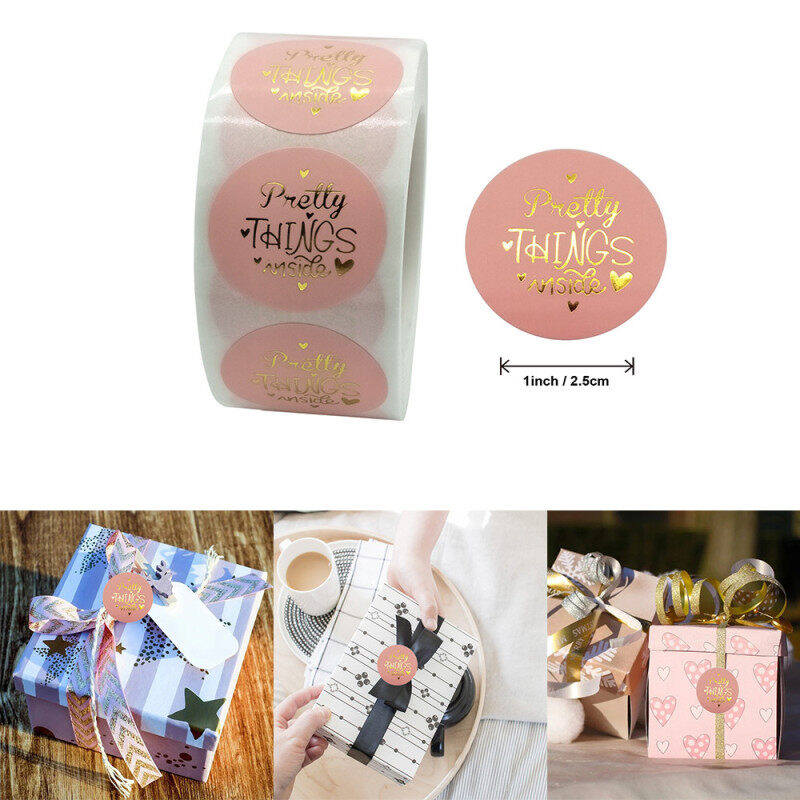 500pcs/roll Seal Labels Stickers for DIY Gift Baking Package Envelope Stationery Decoration Singapore