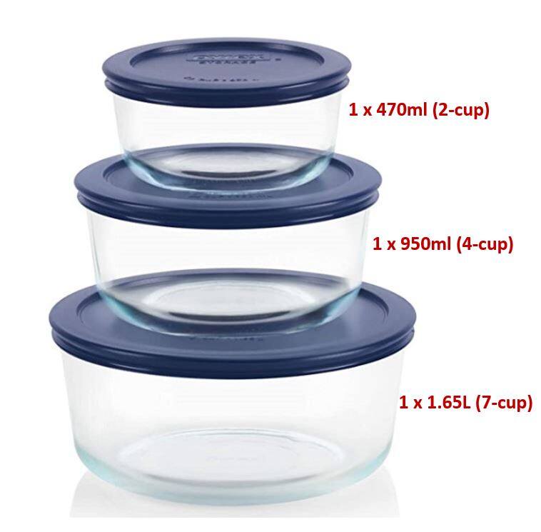 Pyrex Simply Store 6pc Round Food Container Set W Lid Lazada Pyrex Simply Store 6pc Round Food Container Set W Lid Lazada