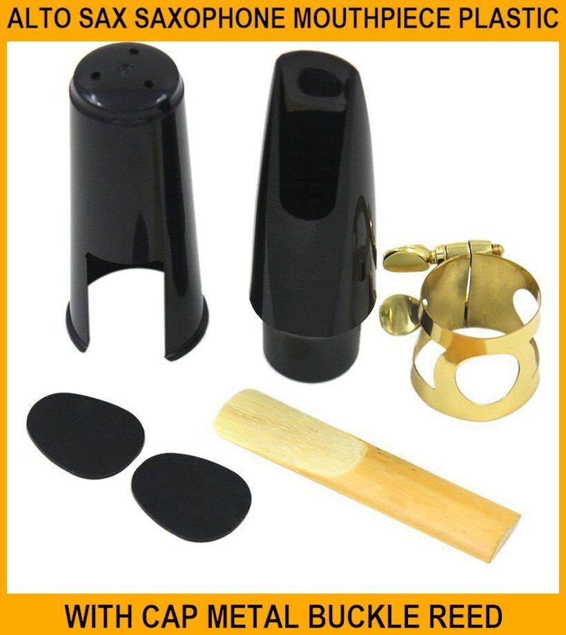 Alto Sax Saxophone Mouthpiece Plastic With Cap Metal Buckle Reed Mouthpiece Patches P Lazada