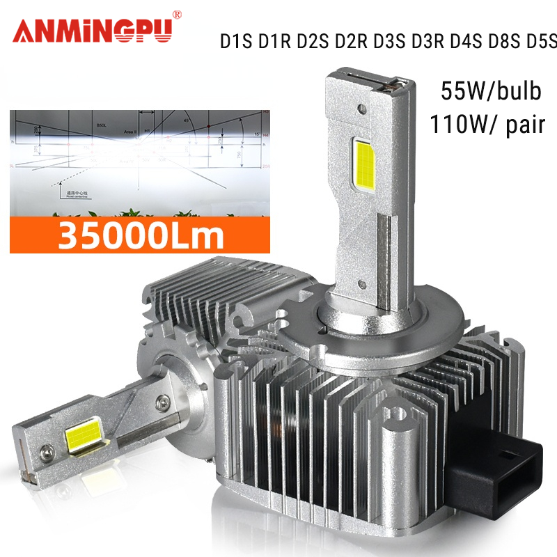 ANMINGPU Bóng Đèn LED RD7 RD7 35000Lm D1S D1R D2S D2R D3S D3R D4S D8S D5S