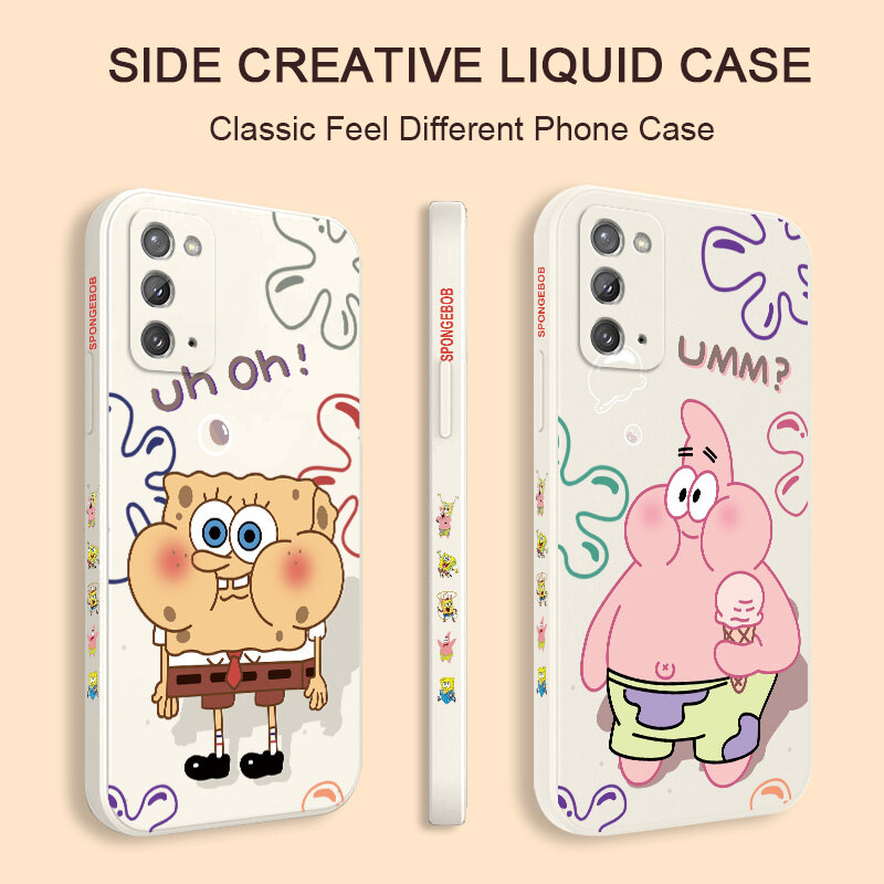 Strange Animals Phone Case For Samsung Galaxy Note 20 Ultra 10 Plus 9 Liquid Silicone Side Pattern