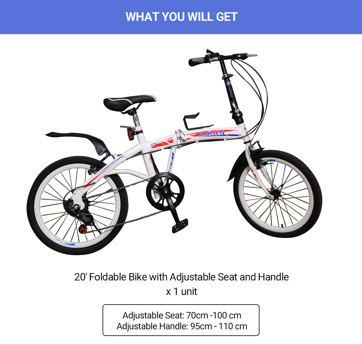 MUGEN Foldable Bike Basikal Lipat Lazada