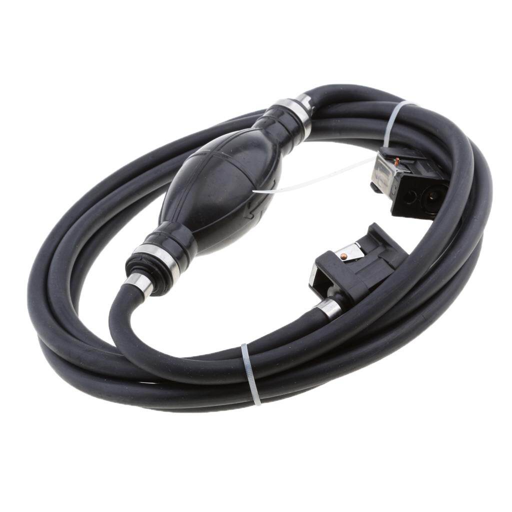 Daywolf 10Ft 3 Meter Rubber 1/4 inch Marine Outboard Boat Fuel Line Assembly with Primer Bulb for Yamaha Motor