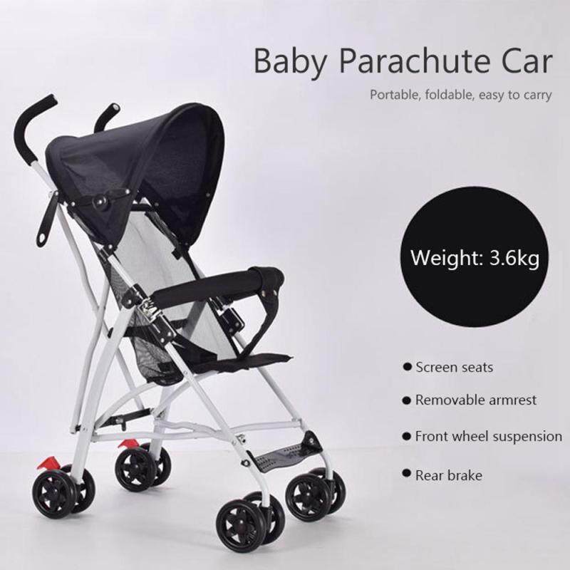 LightSmile Lightweight Portable Easy Baby Stroller For Newborn Pushchairs Folding Pram Folding Gauze Sitting Baby Umbrella Pushchair Singapore