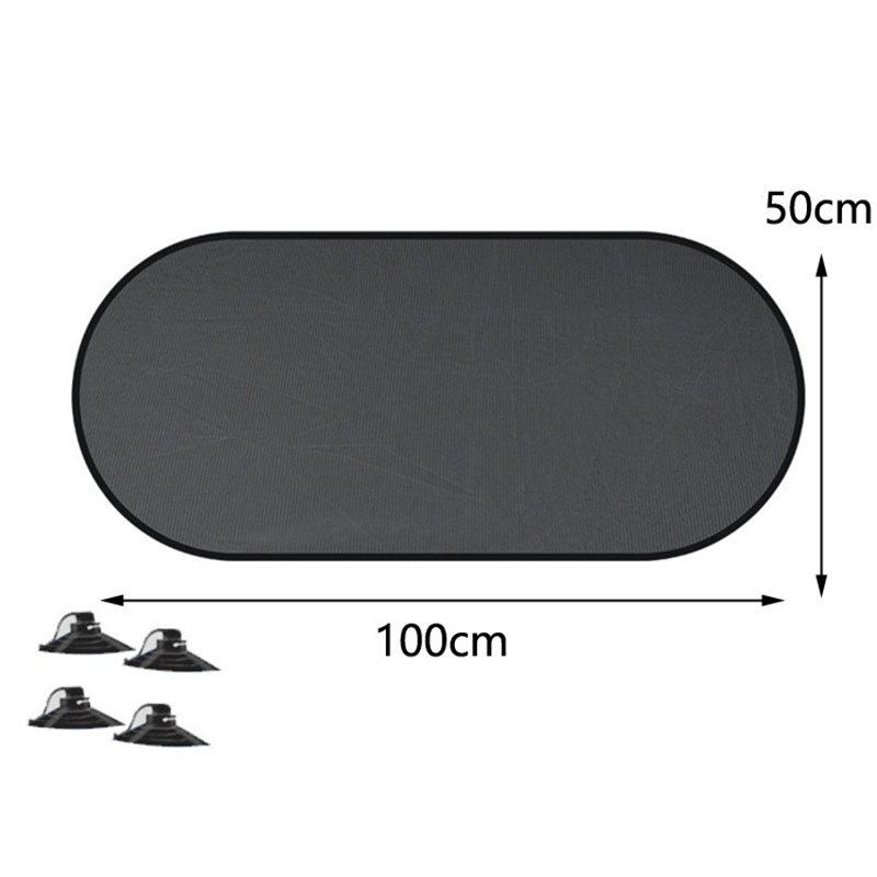 5PCS Universal Car Window Sunshade Anti UV Mesh Cover Foldable Car Side Rear Glass Sun Shade Visor Curtain Black Sun Shade Accessories