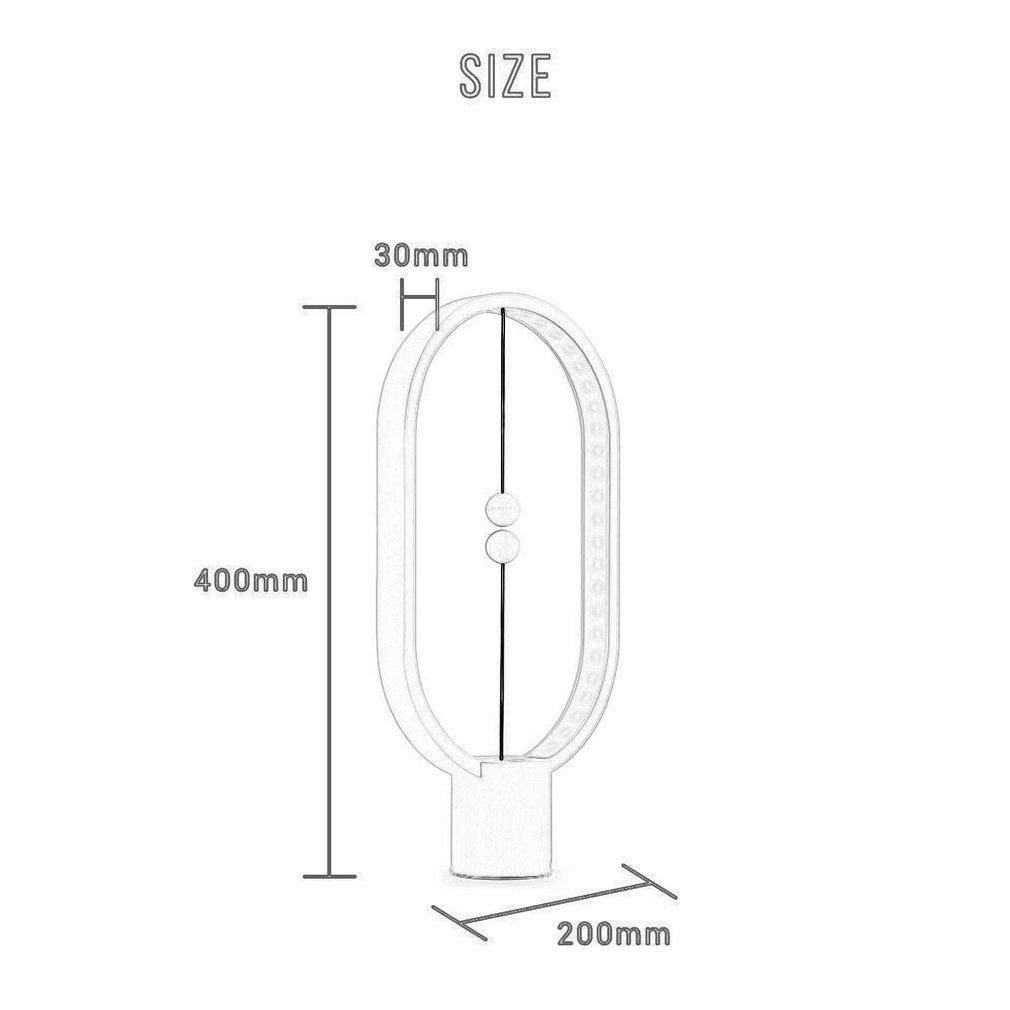 UINN Từ Đèn Cân Bằng Sáng Tạo Thông Minh Chiếu Sáng Đèn LED Hình Elip Để Bàn