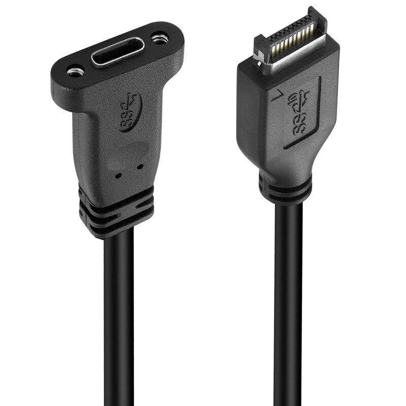 10Gb USB 3.1 Front Panel Header Type E Male To Type C Female Connector Motherboard Expansion Adapter Cable for w PCI Baf