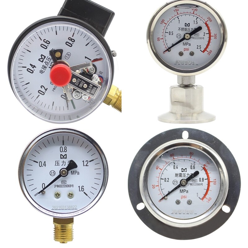 High-end☃ Y100 radial pressure vacuum gauge pressure table oil pressure ...