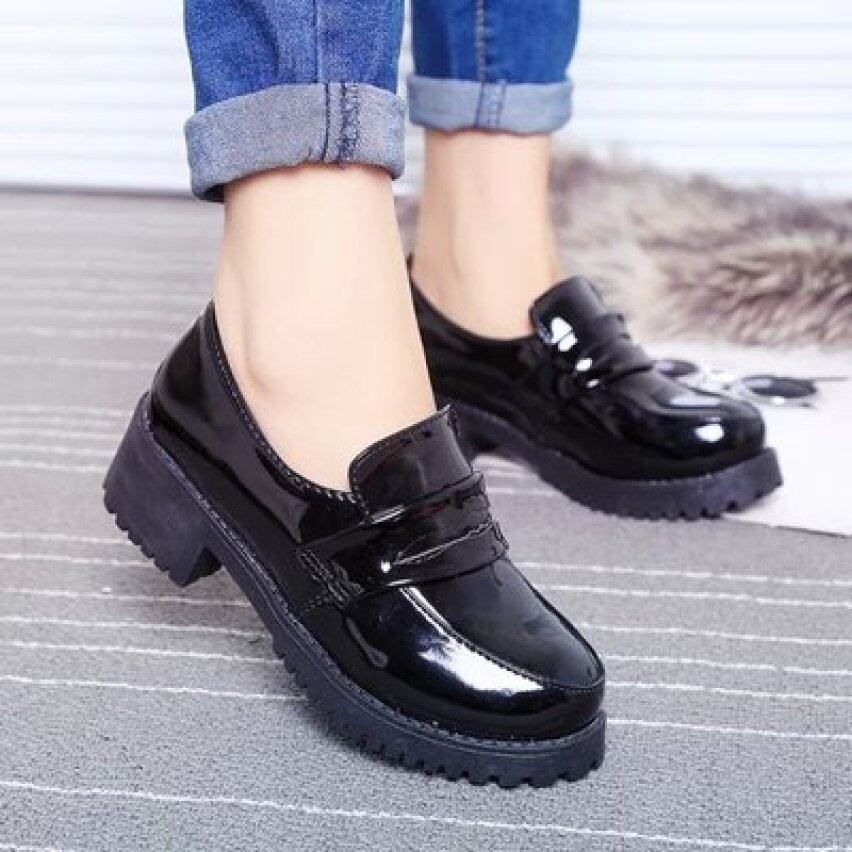 Giày Da Cao Gót Nhật Bản Cho Sinh Viên, Giày Đi Sân Khấu Đồng Phục JK, Giày Lolita Lolita Màu Đen giá rẻ