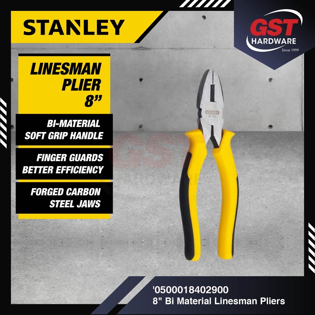 Stanley Plier 8" STHT840298 Pliers Linesman Plier 钳子 Combination Plier
