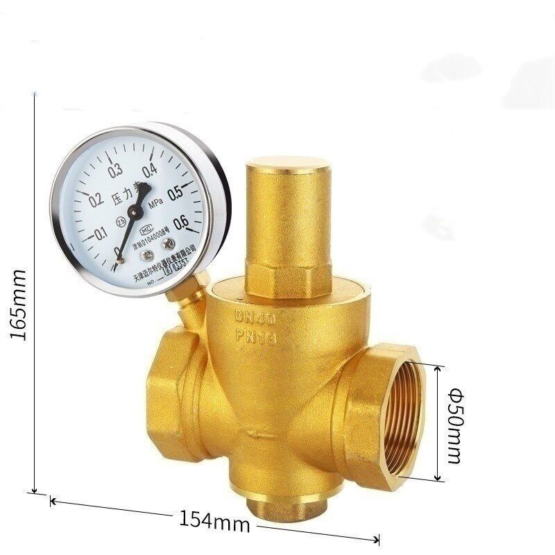 DN20 3/4" Pressure Gauge Pressure Maintaining Valve Brass Water