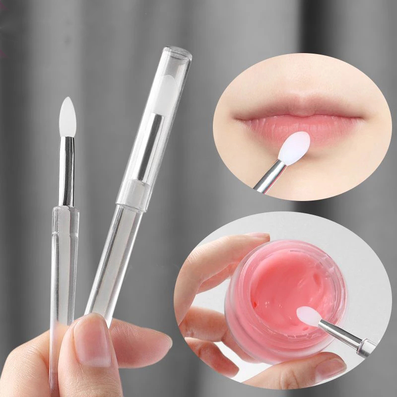 Bộ Cọ Môi Silicon Cọ Trang Điểm Môi Mini Cầm Tay Cọ Đắp Mặt Nạ Môi Mềm Có Thể Tái Sử Dụng Dụng Cụ Trang Điểm