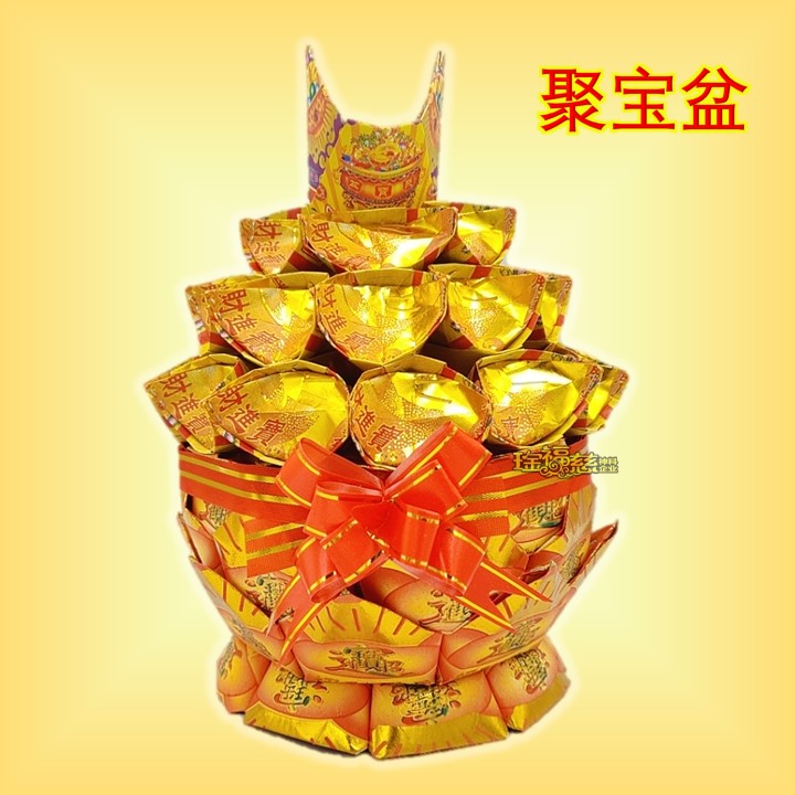 琻福慈～聚宝盆 元宝金桶 迷你金桶 手工折纸 元宝 Joss Paper Craft Art | Lazada