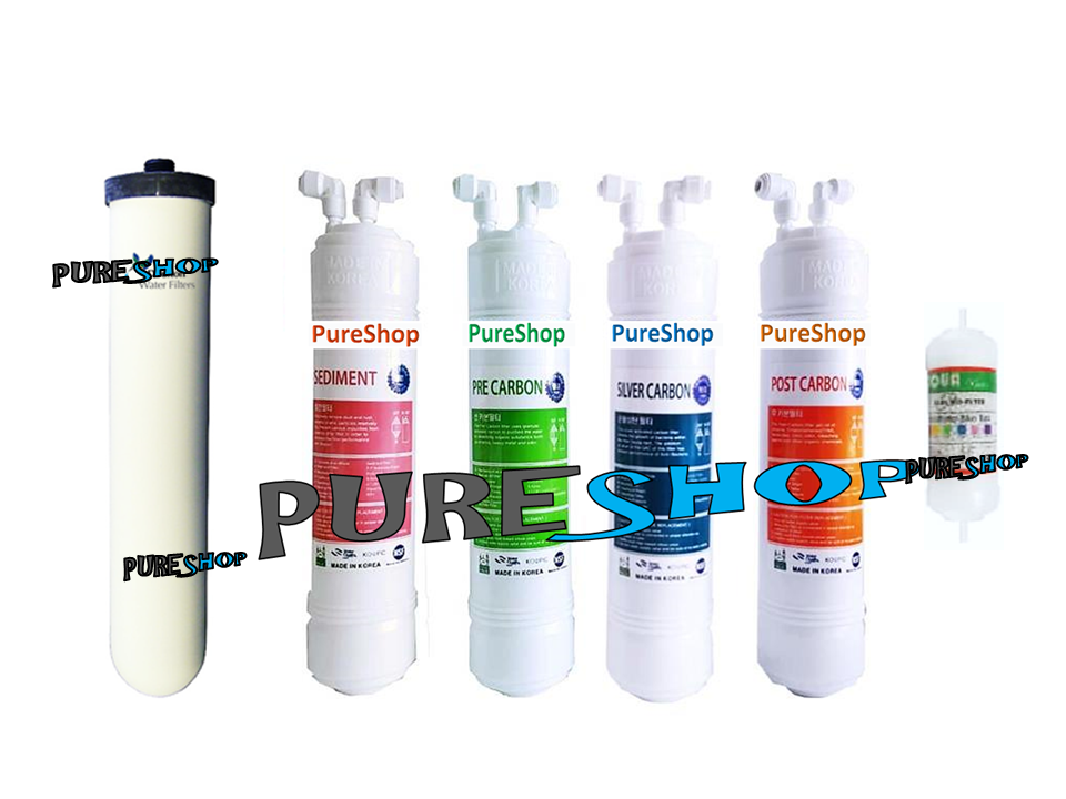 K2000 K3000 Plus Korea Filter Complete 6 Stage Cartridge Water
