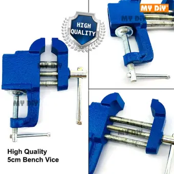 Hardwarestation High Quality 5cm Bench Vice Blue Diy Jaw Bench