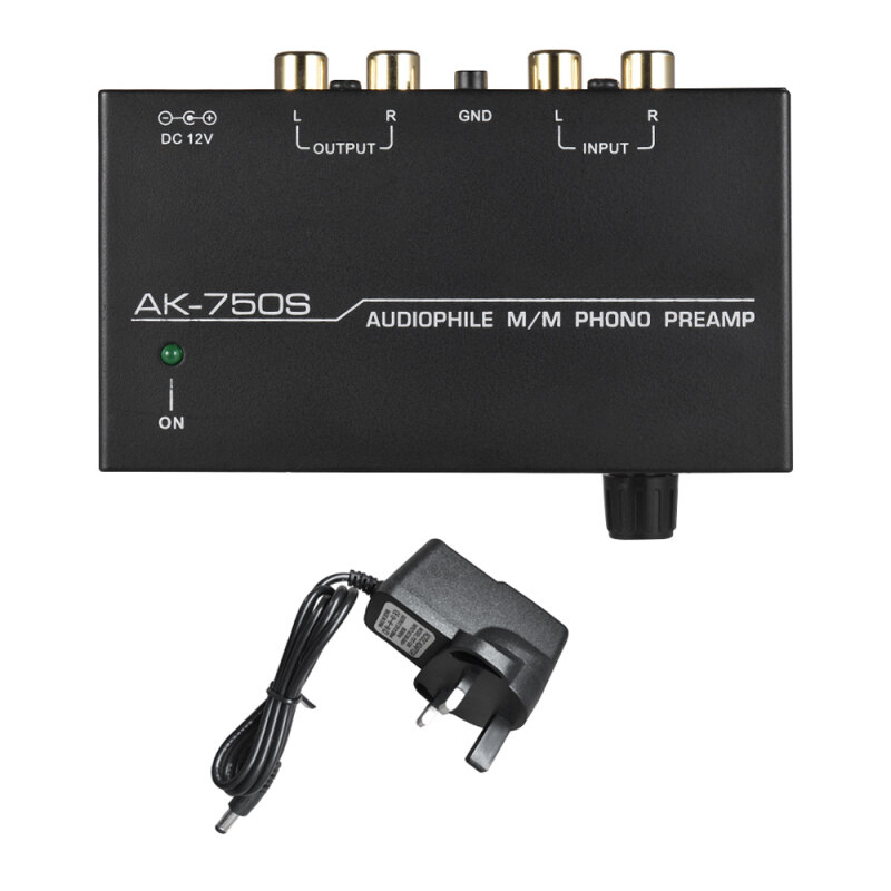 Bộ Tiền Khuếch Đại Âm Thanh M/M Phono Với Điều Khiển Mức Đầu Vào RCA & Giao Diện Đầu Ra