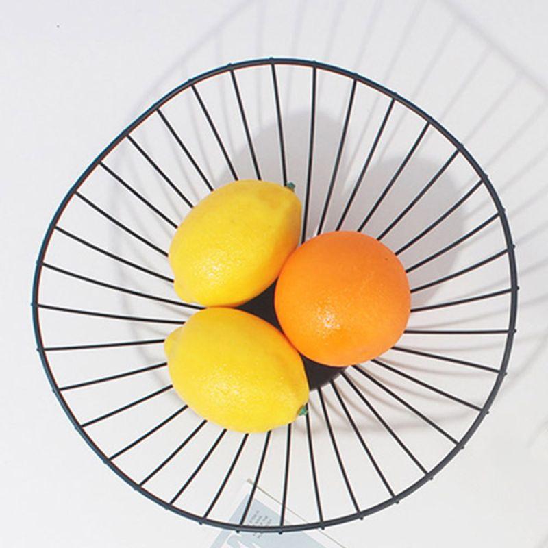 Creative Iron Fruit Bowl Countertop Storage Basket for Snacks Fruit Vegetables Decorative Dish