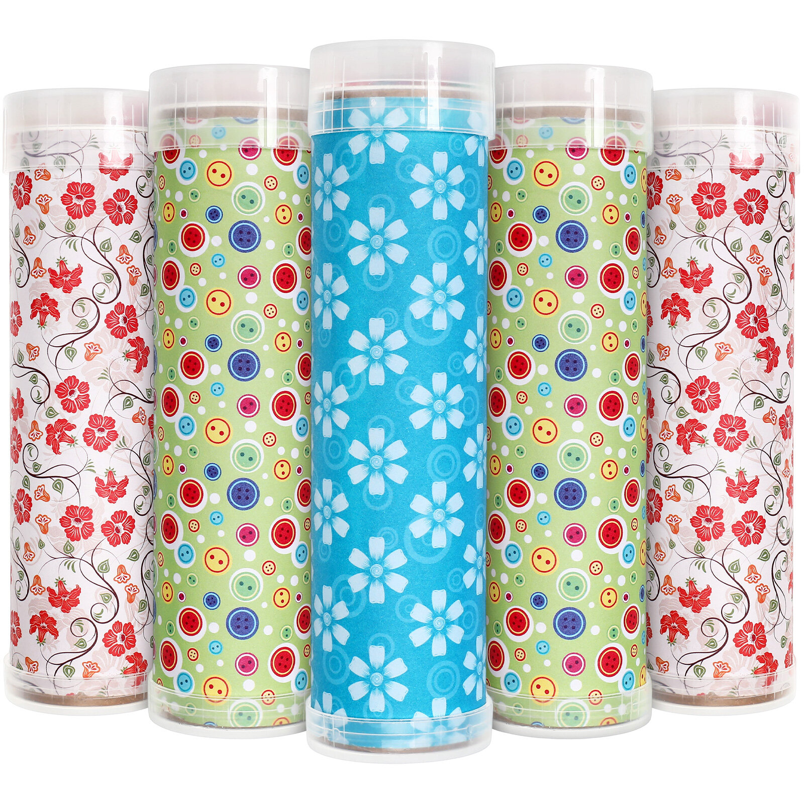 ROSENICE5 Sets of DIY Kaleidoscope Making Kits Handmade Kaleidoscope Educational Science Toy Children's Day Gift