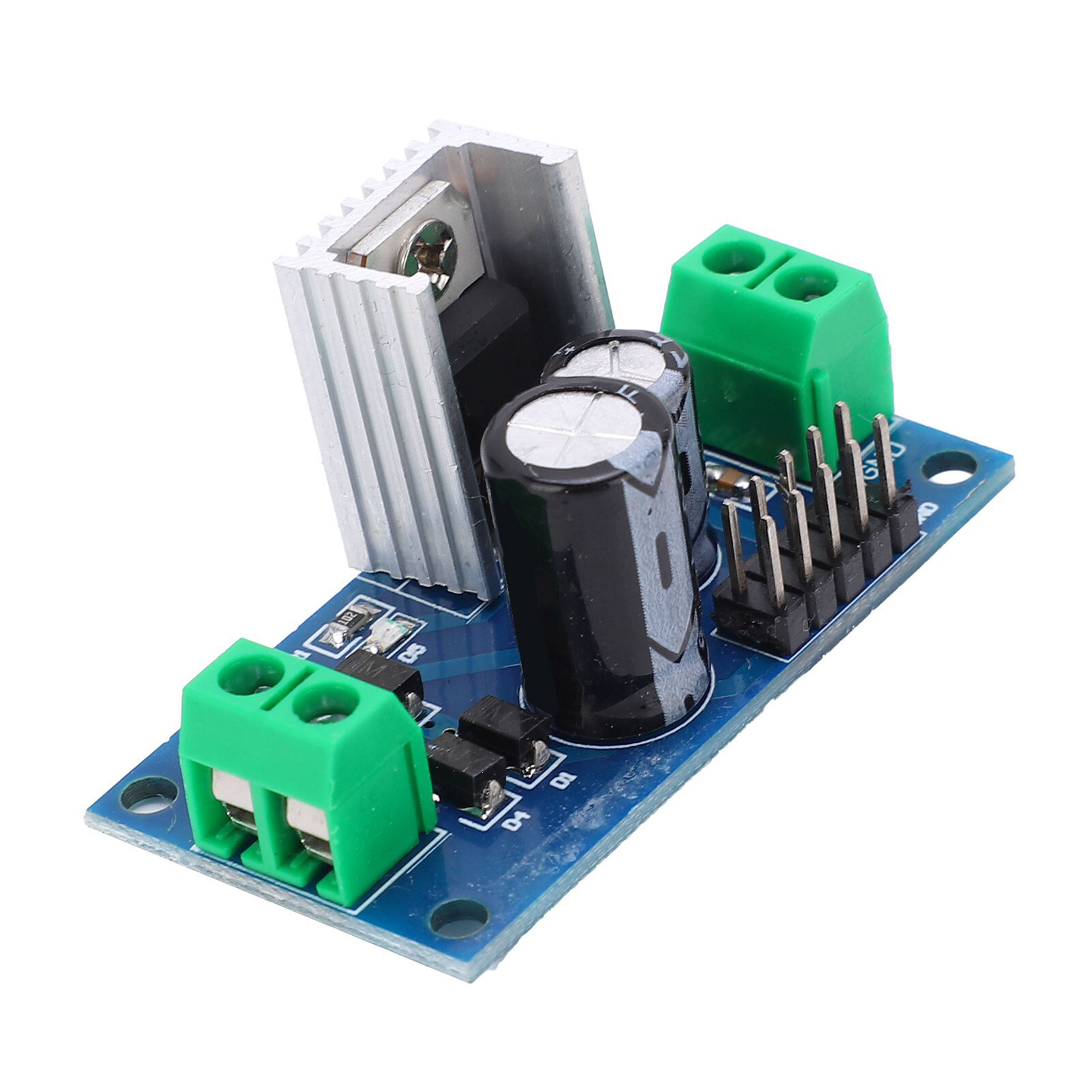 Stabilized Power Supply Module 3‑Ends PCB for Voltage Stabilization 12V 1.2A L7812 LM7812