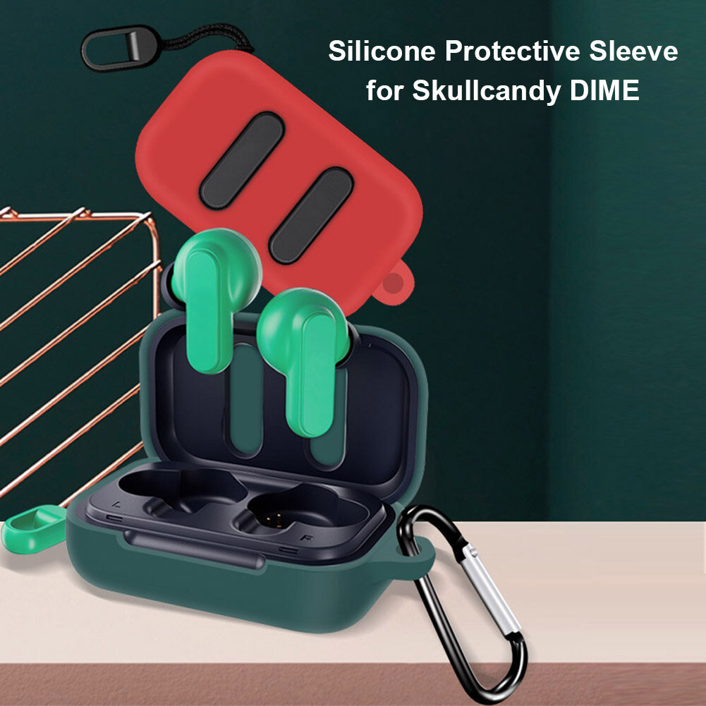 Silicone Case for Skullcandy Dime Shockproof Full Protective Cover Charging Case Accessories