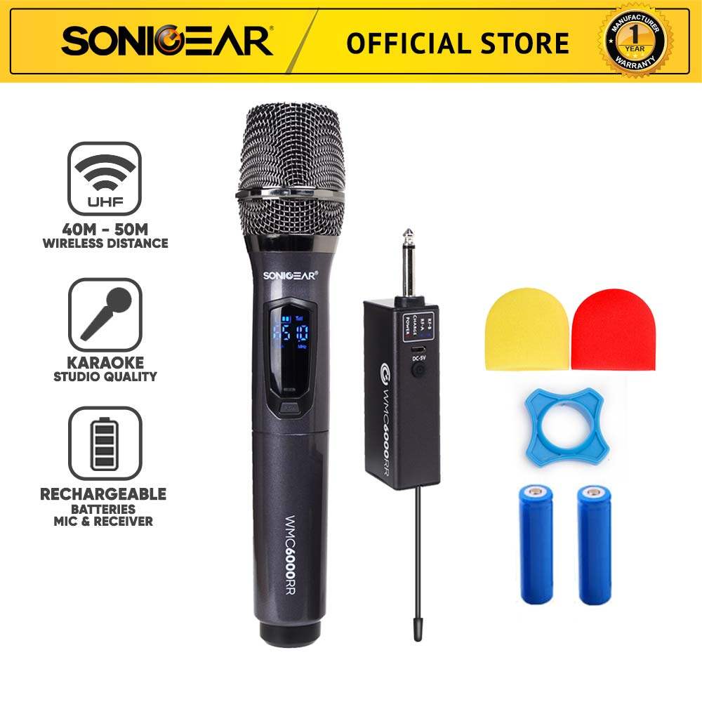 SonicGear WMC6000RR Mic Professional UHF Wireless Microphone