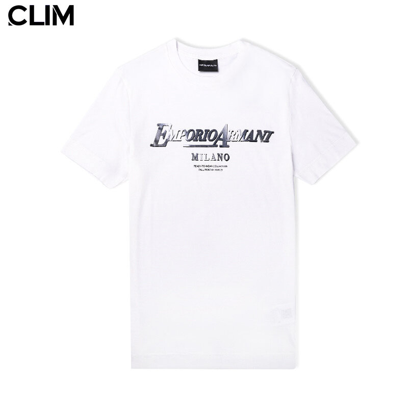 Emporio Armani Tshirt Men Cotton T Shirt for Men 6H1TR7 1JSHZ (Black)  (White) (Navy Blue) | Lazada
