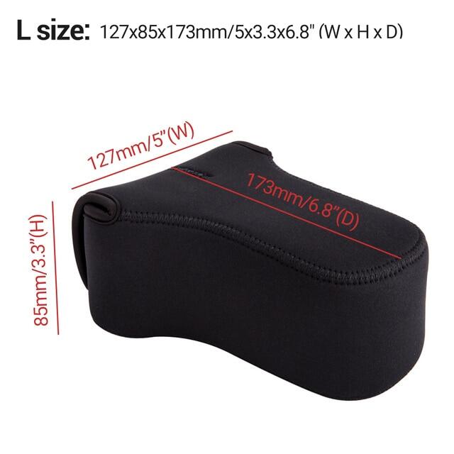 JJC Mirrorless Camera Bag Case Neoprene Soft Camera Pouch For Fujifilm