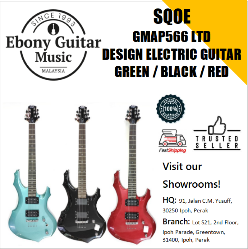 SQOE GMAP566 LTD Design Electric Guitar Malaysia