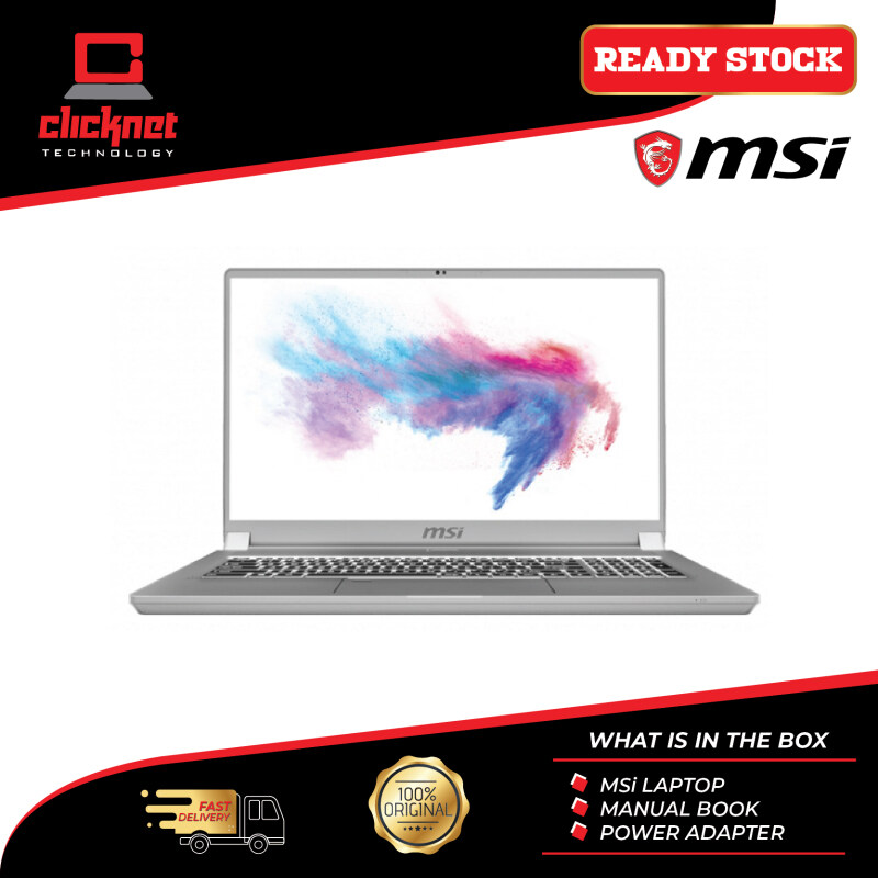 MSI Creator 17 A10SE-676 17.3 UHD Laptop ( I7-10875H, 16GB, 512B SSD, RTX2060 6GB, W10P ) Malaysia